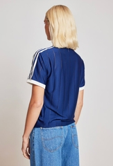 ÁO THUN ADIDAS 3-STRIPES TEE T-SHIRT - DARK BLUE / YELLOW / WHITE BABY BLUE - XANH ĐẬM / VÀNG / TRẮNG XANH BIỂN