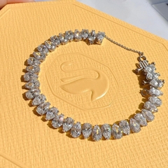 SWAROVSKI Millenia bracelet (Pear cut, White, Rhodium plated) - Vòng/lắc tay pha lê cắt giọt - SWAROVSKI - JEWELRY
