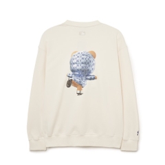 ÁO SWEATSHIRT MLB BEAR NY CREAM