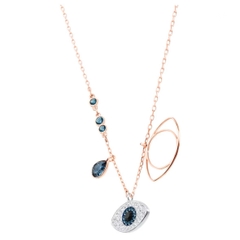 SWAROVSKI Symbolica pendant (Evil eye, Blue, Mixed metal finish) - Dây cổ, dây chuyền biểu tượng hình mắt - JEWELRY NECKLACE