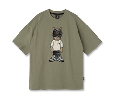 ÁO THUN LIFEWORK BULLDOG HIPHOP 2024 BLACK/WHITE/GREEN T-SHIRT