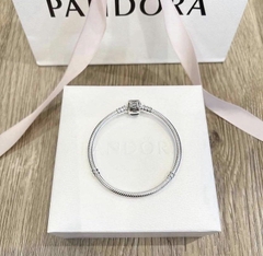 Pandora Moments Snake Chain Bracelet (Barrel Clasp, Silver Sterling) - Vòng/lắc tay bạc 925, khoá trụ, dáng mềm - JEWELRY BRACELET