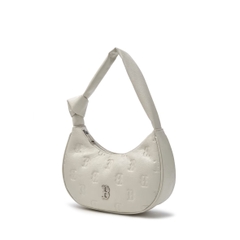MLB Classic Monogram Crack Embo Hobo Bag Boston Red Sox WHITE - Túi xách, đeo vai màu trắng