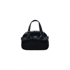 TÚI TOTE ADLV ENAMEL BOWLING BLACK ĐEN