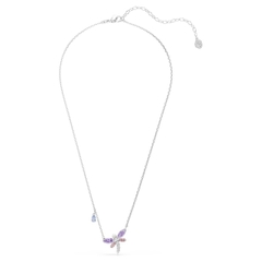 CHÍNH HÃNG - SWAROVSKI x Ariana pendant (Capsule, Mixed cuts, Dragonfly, Multicolored, Rhodium plated) - Dây cổ / chuyền, pha lê cánh chuồn chuồn - JEWELRY NECKLACE