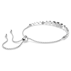 SWAROVSKI Imber Tennis bracelet (Mixed round cuts, White, Rhodium plated) - Vòng, lắc tay, vòng tròn đính pha lê trắng, dáng rút - JEWELRY BRACELET