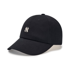 MLB Nano Logo Unstructured Ball Cap NY NEWYORK Black - Mũ lưỡi trai, nón kết màu đen chữ NY