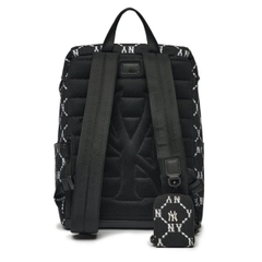 MLB Monogram Diamond Jacquard New York Yankees Black Backpack - Balo, cặp màu đen