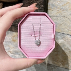 CHÍNH HÃNG - SWAROVSKI x Ariana Grande pendant (Mixed cuts, Heart, White, Rhodium plated) - Dây cổ, chuyền, pha lê trắng, trái tim - JEWELRY NECKLACE