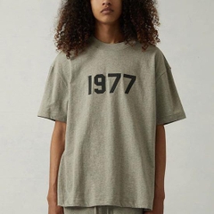 Áo Fear Of God Essentials 1977 Dark Oatmeal Tee - Áo thun cổ tròn tay lỡ màu xám tối