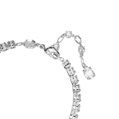CHÍNH HÃNG - SWAROVSKI Matrix Tennis bracelet (Mixed cut, Blue, Rhodium plated) - Vòng/lắc tay đá pha lê trắng phối xanh - JEWELRY