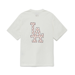 Áo Thun MLB Classic Monogram Big Logo LA T-Shirts 3ATSM0233-07IVS