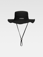 MŨ JACQUEMUS LE BOB ARTICHAUT BLACK - LES CLASSIQUES - BUCKET HAT