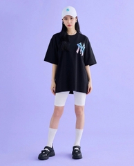 Áo Thun MLB Basic Big Logo Short Sleeve NY Black