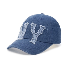 MLB Denim Coopers Unstructured Ball Cap New York Yankees NY INDIGO - Mũ lưỡi trai, nón kết màu xanh