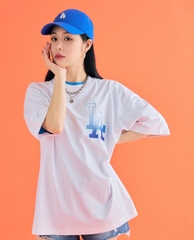 Áo Thun MLB Basic Big Logo Short Sleeve LA Dodgers WHITE Trắng T-SHIRT