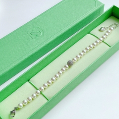 SWAROVSKI Remix Collection strand (White, Rhodium plated) - Vòng/lắc tay ngọc trai pha lê - SWAROVSKI - JEWELRY