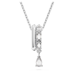 SWAROVSKI Dextera pendant (Mixed cuts, White, Rhodium plated) - Dây cổ, chuyền, đính đá pha lê trắng - JEWELRY NECKLACE