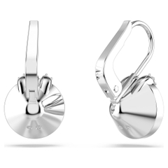 CHÍNH HÃNG - SWAROVSKI Bella V drop earrings (Round cut, White, Rhodium plated) - Khuyên tai, đính pha lê trắng - JEWERY