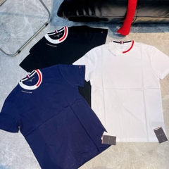 ÁO THUN TOMMY HILFIGER CỔ BO VIỀN TRẮNG/ĐEN/NAVY