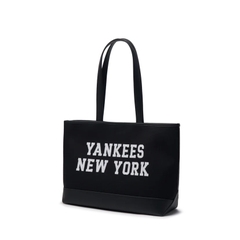 TÚI MLB Varsity Jacquard Large Shopper TOTE Bag New York Yankees BLACK
