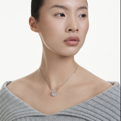 SWAROVSKI Swan pendant (Mixed cuts, Swan, White) - Dây cổ, chuyền, đính đá pha lê trắng, thiên nga - JEWELRY NECKLACE