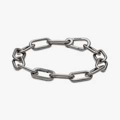 Pandora ME Medium-Link Chain Bracelet (Ruthenium plated) - Vòng/lắc tay hỗn hợp kim loại mạ Ruthenium, dáng mắc xích, có thể đeo thêm charm, màu bạc xám tối