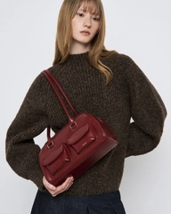 STAND OIL CHUBBY BAG - RED WINE - Túi xách, đeo vai màu đỏ rượu