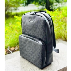 Balo Michael Kors MK Everett Black Front Pocket Large Backpack