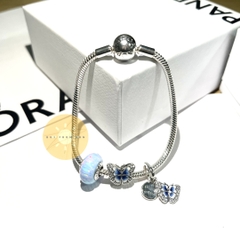 PANDORA “Ocean Butterfly” Sparkling Set Bracelet Charms (Silver Sterling) - Bộ vòng tay “Bướm Đại Dương” bạc 925 - JEWELRY