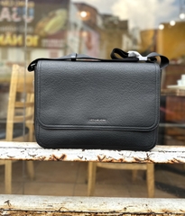 Túi Michael Kors MK Cooper Leather Messenger Black Bag - Túi nam đeo chéo, màu đen