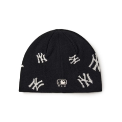 MLB Megagram Norip Beanie New York Yankees NY Black - Mũ len, màu đen