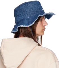 MŨ JACQUEMUS LE BOB ARTICHAUT BLUE DENIM - LE CHOU CHOU - BUCKET HAT