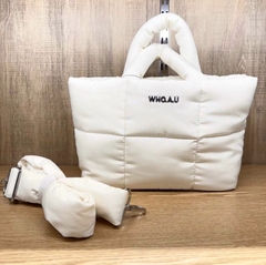 TÚI WHOAU WHITE BAG - TÚI XÁCH PHAO MÀU TRẮNG