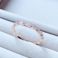 SWAROVSKI Vittore ring (Marquise cut, White, Rose gold-tone plated) - RINGS - Nhẫn pha lê cắt giọt - SWAROVSKI JEWELRY