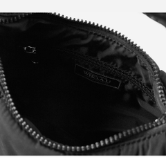 TÚI WHOAU PADDED HOBO BLACK BAG - TÚI XÁCH PHAO MÀU ĐEN