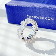 SWAROVSKI Vittore ring (Drop cut, White, Rhodium plated) - RINGS - Nhẫn pha lê cắt giọt - SWAROVSKI JEWELRY