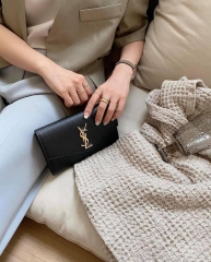 TÚI YSL WOC + CARD BLACK