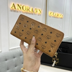 MCM ZIP BROWN VÍ DÀI NÂU