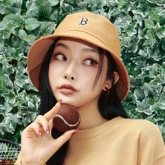Mũ MLB Rookie Basic B Boston Brown Beige BUCKET HAT