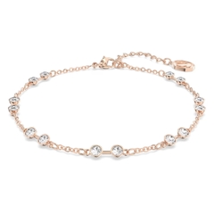 SWAROVSKI Remix Collection strand (Round cut, White, Rose gold-tone plated) - Vòng, lắc tay pha lê trắng - JEWELRY BRACELET