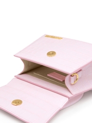 Túi Jacquemus Chiquito Moyen Croc PINK Màu Hồng Nhạt (size 18cm)