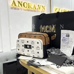MCM CROSS MIX COLOR BAG TÚI ĐEO CHÉO HAI NGĂN ĐEN