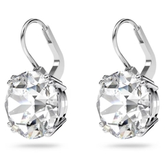 SWAROVSKI Millenia drop earrings (Round cut, White, Rhodium plated) - Khuyên tai pha lê trắng, cắt tròn - JEWELRY