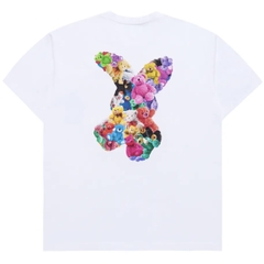 ÁO ADLV BEAR DOLL FUZZY RABBIT T-SHIRT WHITE - ÁO THUN CỔ TRÒN TAY LỠ, HÌNH THỎ, MÀU TRẮNG