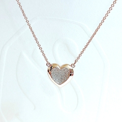 SWAROVSKI Heart necklace (Heart, gold tone) - Dây cổ, dây chuyền, hình trái tim - JEWELRY NECKLACE