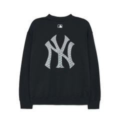 ÁO MLB SWEATSHIRT CLASSIC MONOGRAM BIG LUX OVERFIT SWEATSHIRTS NEW YORK YANKEES BLACK