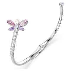 CHÍNH HÃNG - SWAROVSKI x Ariana bangle (Capsule, Dragonfly, Multicolored, Rhodium plated) - Vòng, lắc tay, pha lê cánh chuồn chuồn - JEWELRY BRACELET