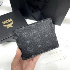 MCM CLAUS BIFOLD WALLET BLACK