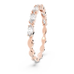 SWAROVSKI Vittore ring (Marquise cut, White, Rose gold-tone plated) - RINGS - Nhẫn pha lê cắt giọt - SWAROVSKI JEWELRY